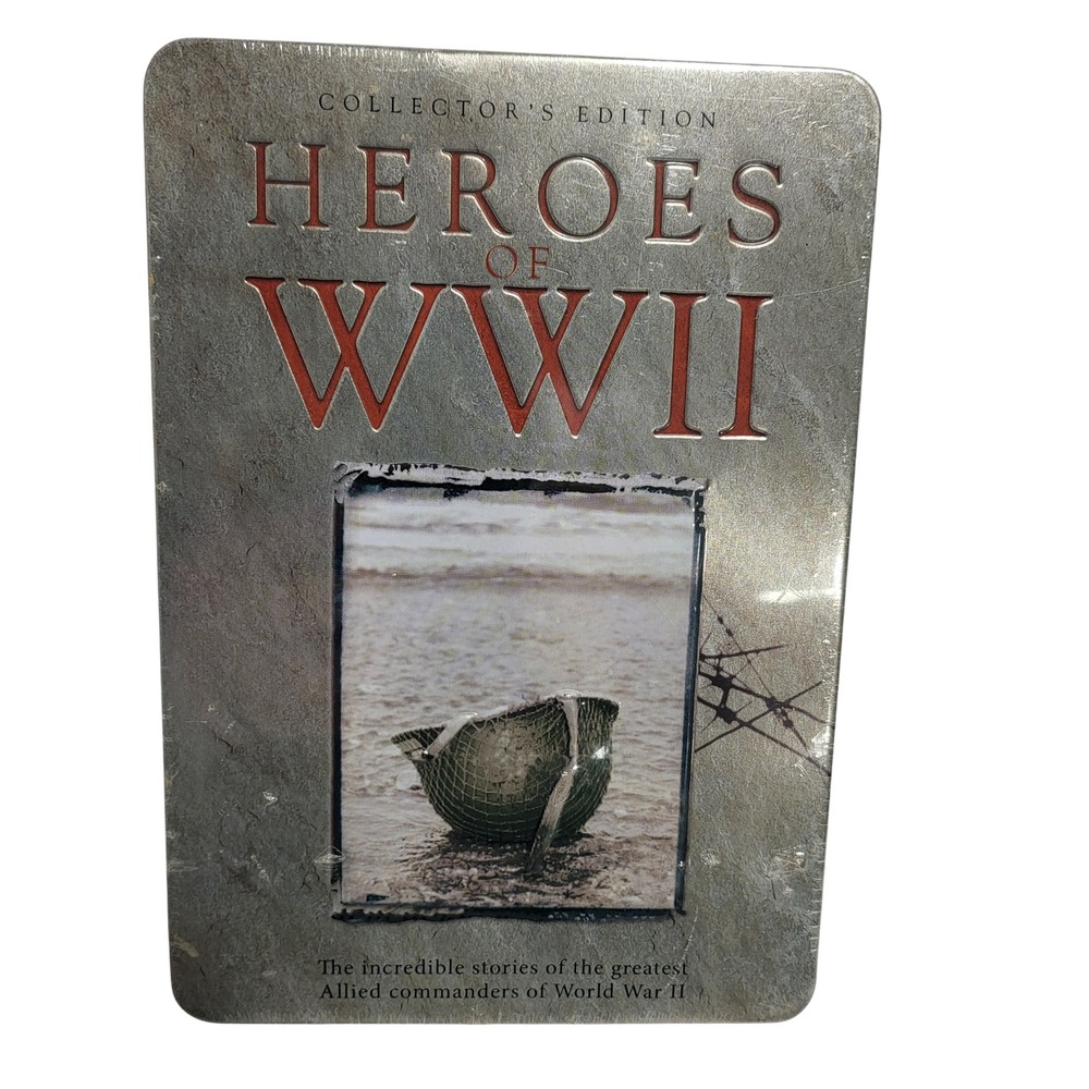 Heroes of WWII Collector's Edition 5 DVD Set Tin Case Documentary Series